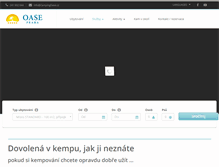 Tablet Screenshot of campingoase.cz